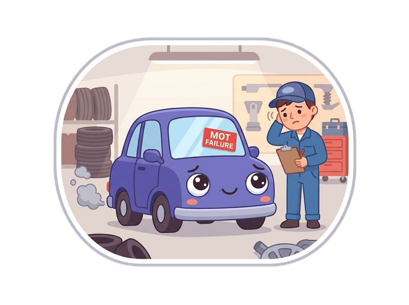 MOT Failure Car Collection service illustration